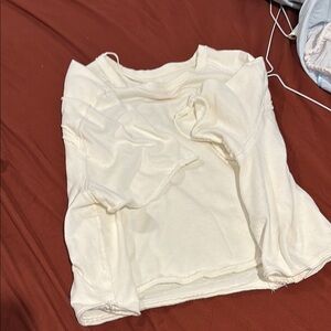 Free People Cream Crop Top